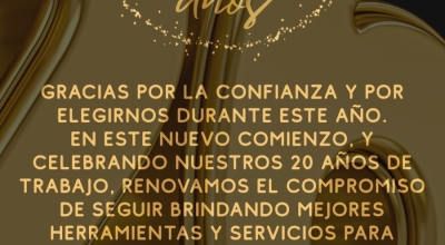 20 años de Deribal, muy feliz 2026!!!